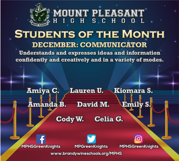 Student of the Month: December 2018 